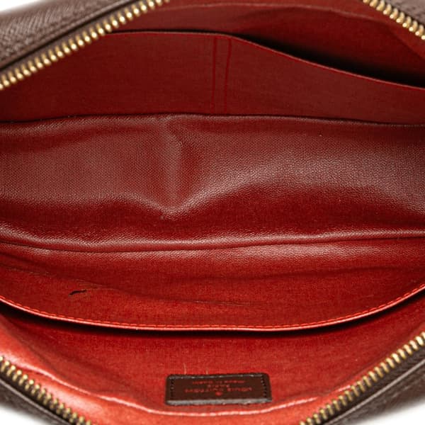 Pre-owned Louis Vuitton Damier Ebene Trousse Toilette 25 Brown