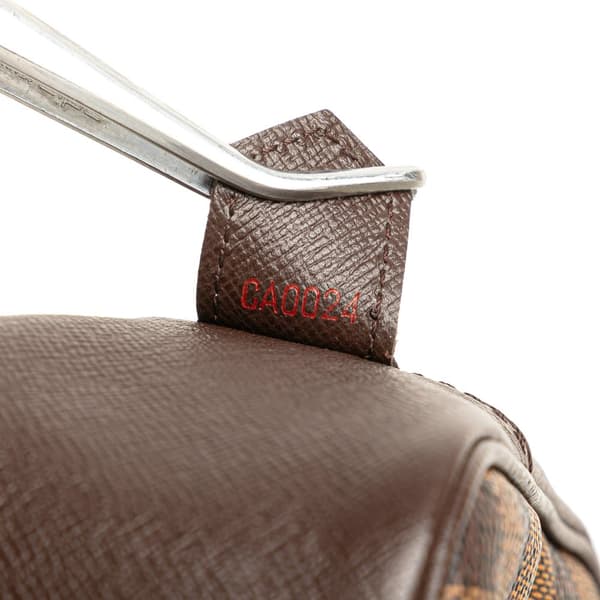 Pre-owned Louis Vuitton Damier Ebene Trousse Toilette 25 Brown