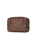 Miniatyrbild 2 av 10: Pre-owned Louis Vuitton Damier Ebene Trousse Toilette 25 Brown