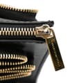 Miniatyrbillede 8 af 10: Pre-owned Stella McCartney Faux Nappa Cavendish Zipper Clutch Black