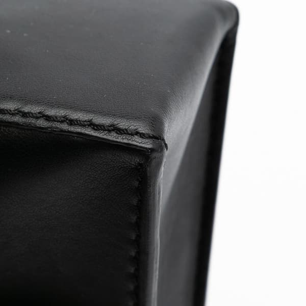 Pre-owned Stella McCartney Faux Nappa Cavendish Zipper Clutch Black