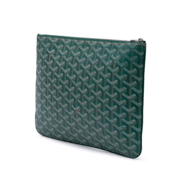 Pre-owned Goyard Goyardine Senat MM Green