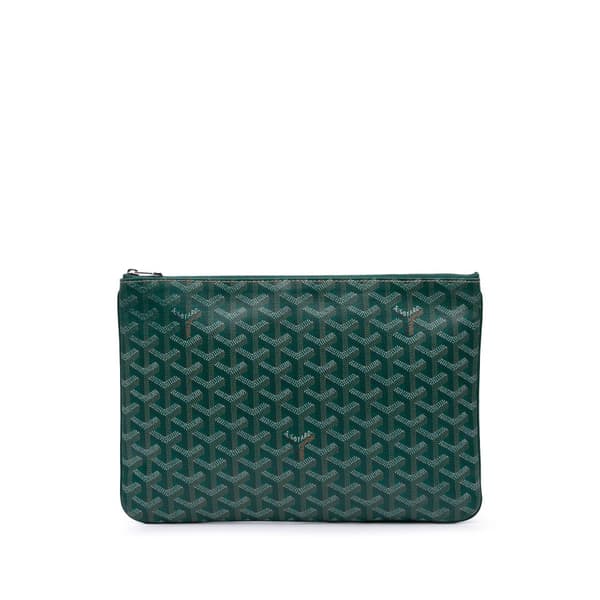 Pre-owned Goyard Goyardine Senat MM Green