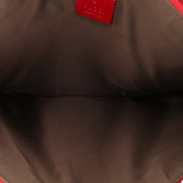 Pre-owned Gucci Large GG Supreme Tian Clutch Brown