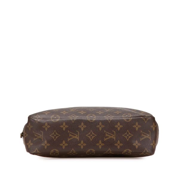 Pre-owned Louis Vuitton Monogram Trousse Toilette 28 Brown