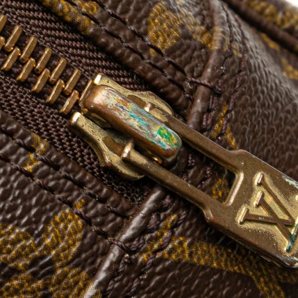 Pre-owned Louis Vuitton Monogram Trousse Toilette 28 Brown