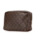 Miniatyrbild 2 av 10: Pre-owned Louis Vuitton Monogram Trousse Toilette 28 Brown