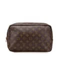 Miniatyrbild 1 av 10: Pre-owned Louis Vuitton Monogram Trousse Toilette 28 Brown