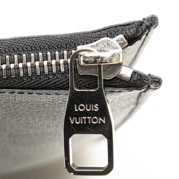 Pre-owned Louis Vuitton Damier Graphite Pochette Jour GM Black