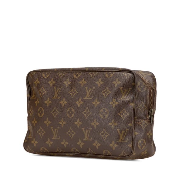Pre-owned Louis Vuitton Monogram Trousse Toilette 28 Brown