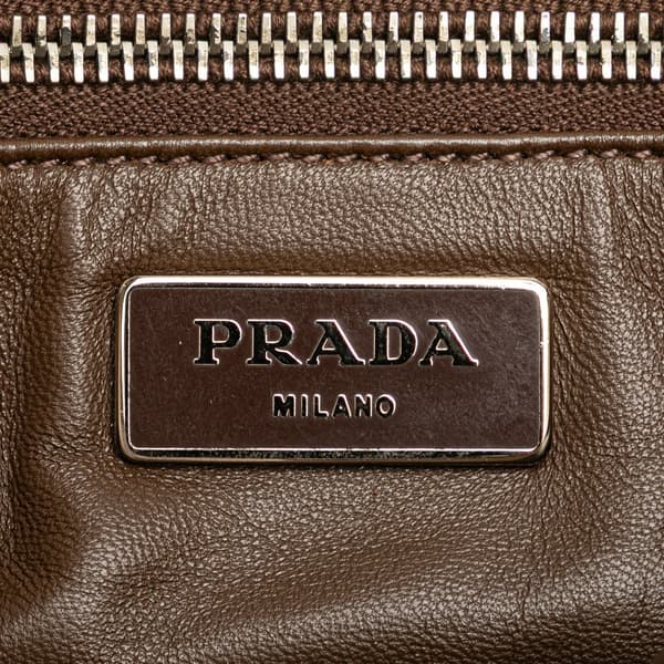 Pre-owned Prada Bicolor Saffiano Envelope Pushlock Clutch Blue