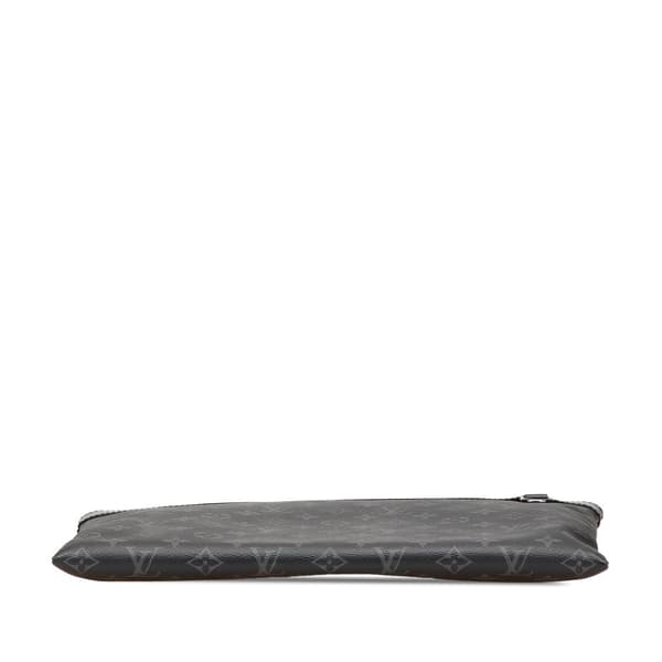 Pre-owned Louis Vuitton Monogram Eclipse Discovery Pochette GM Black