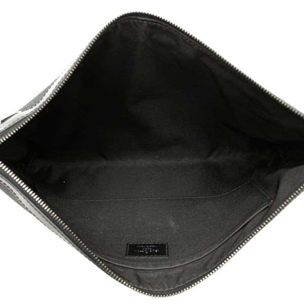 Pre-owned Louis Vuitton Monogram Eclipse Discovery Pochette GM Black