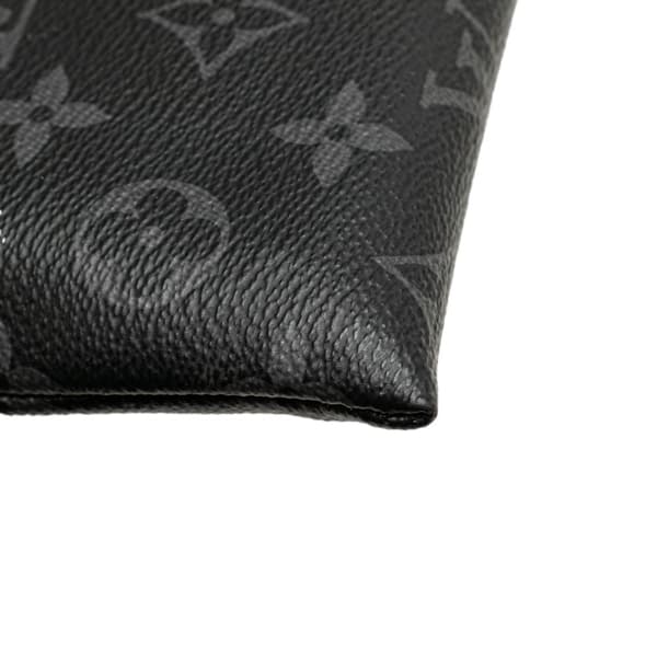 Pre-owned Louis Vuitton Monogram Eclipse Discovery Pochette GM Black