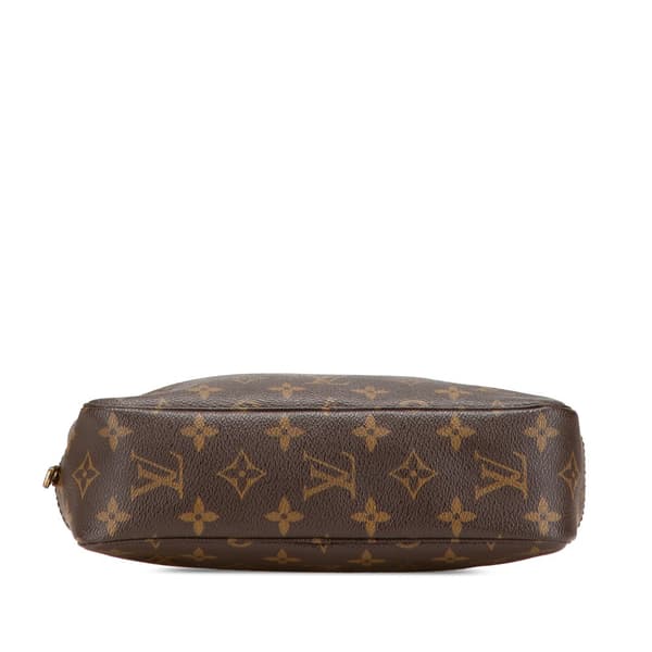 Pre-owned Louis Vuitton Monogram Trousse Toilette 23 Brown