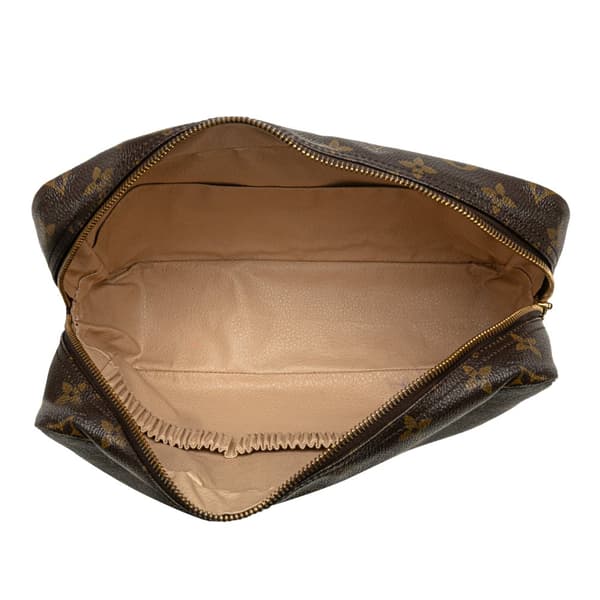 Pre-owned Louis Vuitton Monogram Trousse Toilette 28 Brown