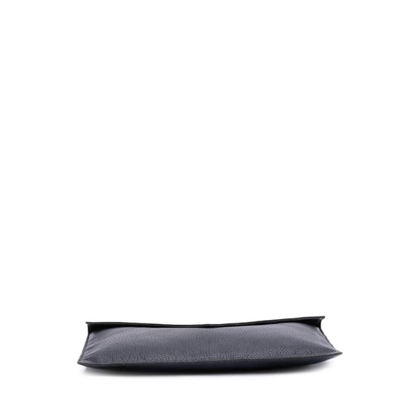 Pre-owned Dolce & Gabbana Leather Envelope Clutch Blue