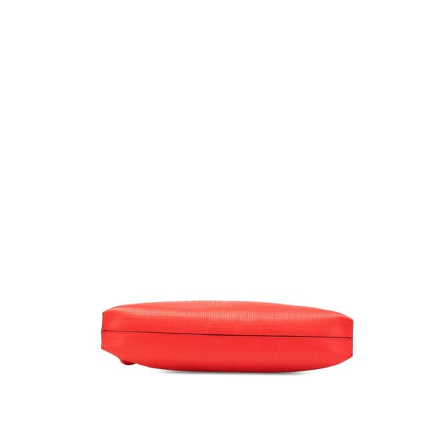 Pre-owned LOEWE Leather Anagram T Clutch Red