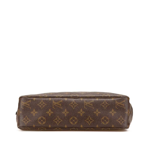 Pre-owned Louis Vuitton Monogram Trousse Toilette 28 Brown
