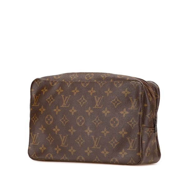Pre-owned Louis Vuitton Monogram Trousse Toilette 28 Brown