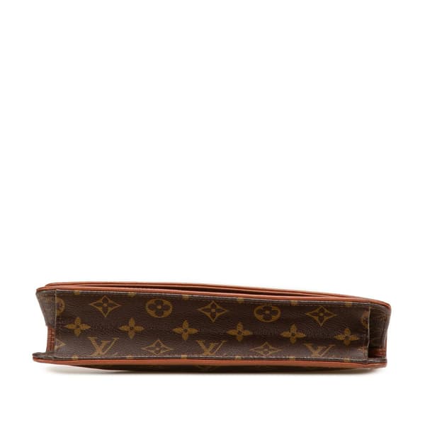 Pre-owned Louis Vuitton Monogram Pochette Dame PM Brown