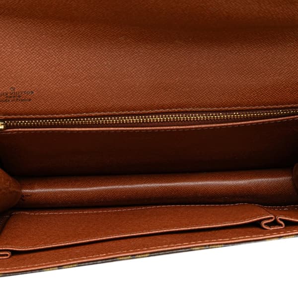 Pre-owned Louis Vuitton Monogram Pochette Dame PM Brown