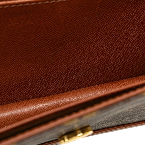 Pre-owned Louis Vuitton Monogram Pochette Dame PM Brown