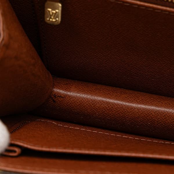 Pre-owned Louis Vuitton Monogram Pochette Dame PM Brown