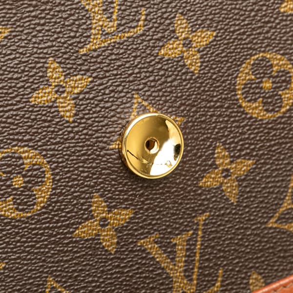 Pre-owned Louis Vuitton Monogram Pochette Dame PM Brown