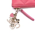 Miniatyrbilde 7 av 10: Pre-owned Chanel Medium Quilted Lambskin Casino Charms O Case Clutch Pink