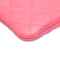Miniatyrbilde 10 av 10: Pre-owned Chanel Medium Quilted Lambskin Casino Charms O Case Clutch Pink