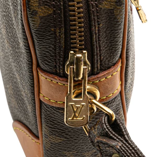 Pre-owned Louis Vuitton Monogram Marly Dragonne GM Brown