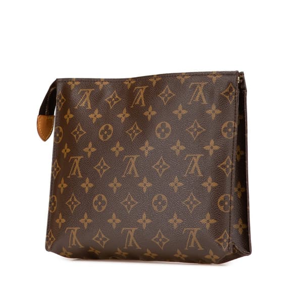 Pre-owned Louis Vuitton Monogram Toiletry Pouch 26 Brown