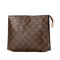 Miniatyrbild 1 av 10: Pre-owned Louis Vuitton Monogram Toiletry Pouch 26 Brown