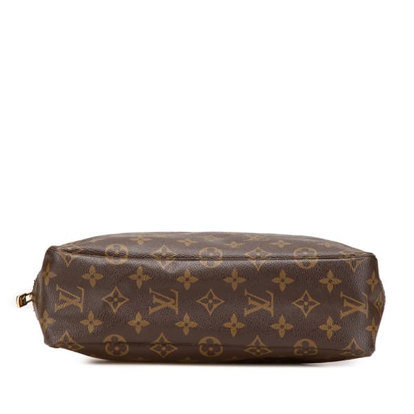 Pre-owned Louis Vuitton Monogram Trousse Toilette 28 Brown