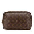 Miniatyrbild 1 av 10: Pre-owned Louis Vuitton Monogram Trousse Toilette 28 Brown