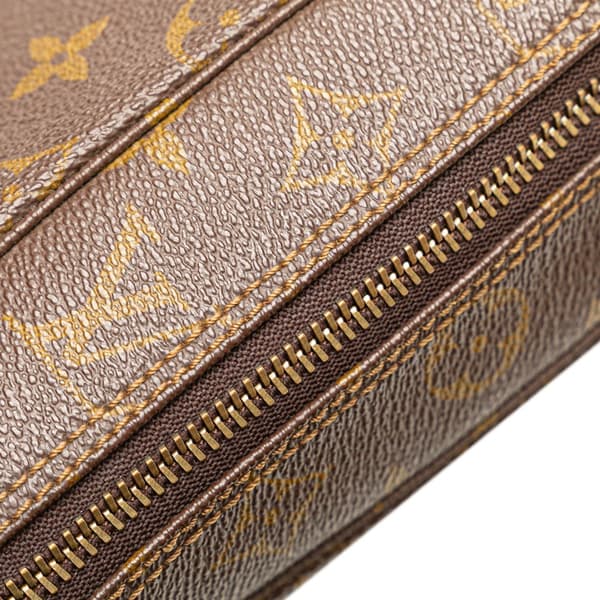 Pre-owned Louis Vuitton Monogram Trousse Toilette 28 Brown