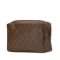 Miniatyrbilde 2 av 10: Pre-owned Louis Vuitton Monogram Trousse Toilette 28 Brown