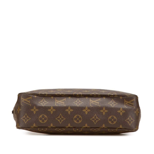 Pre-owned Louis Vuitton Monogram Trousse Toilette 28 Brown