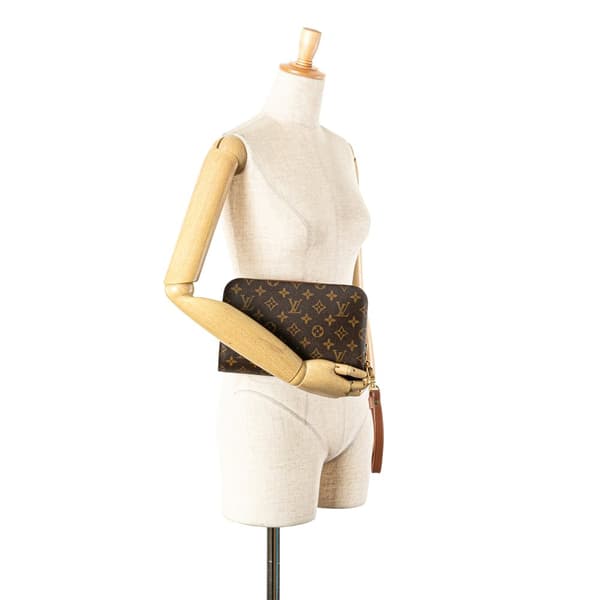 Pre-owned Louis Vuitton Monogram Orsay Brown