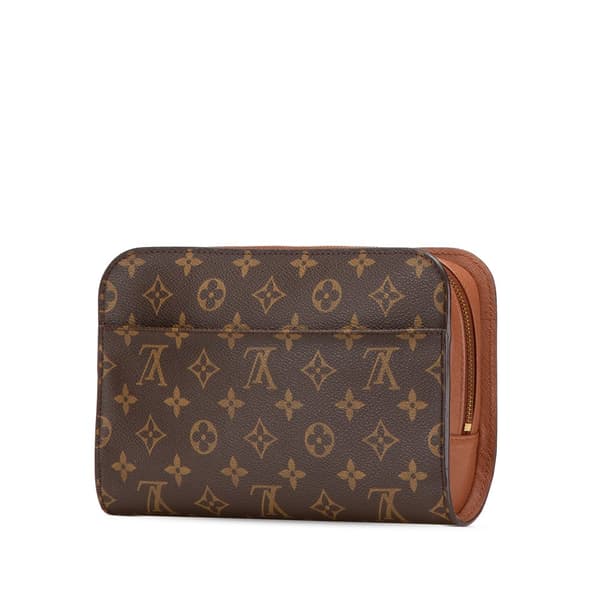 Pre-owned Louis Vuitton Monogram Orsay Brown