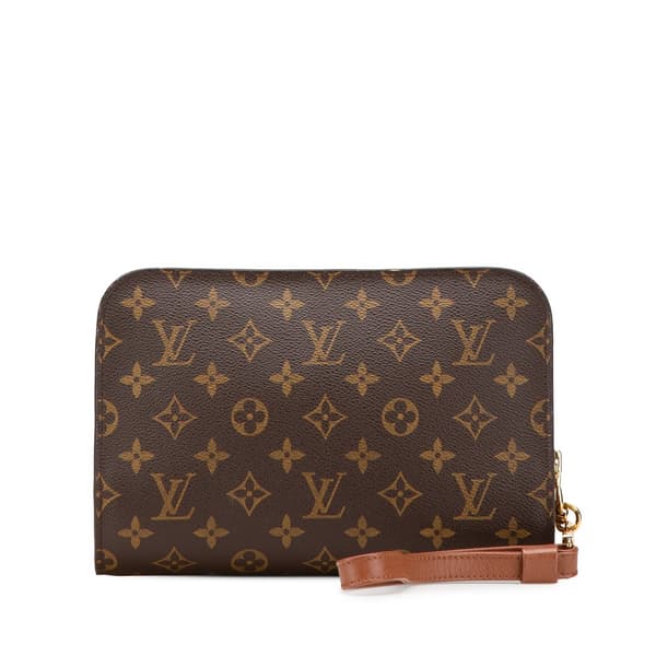 Pre-owned Louis Vuitton Monogram Orsay Brown