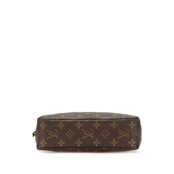 Pre-owned Louis Vuitton Monogram Trousse Toilette 23 Brown