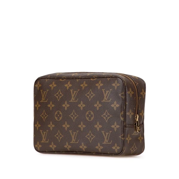 Pre-owned Louis Vuitton Monogram Trousse Toilette 23 Brown