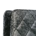 Pikkukuva 7 / 9: Pre-owned Chanel CC Quilted Metallic Calfskin Zip Clutch Silver