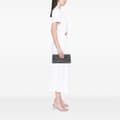 Pikkukuva 9 / 9: Pre-owned Chanel CC Quilted Metallic Calfskin Zip Clutch Silver