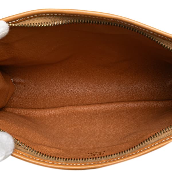Pre-owned Celine Macadam Coated Canvas Clutch Brown