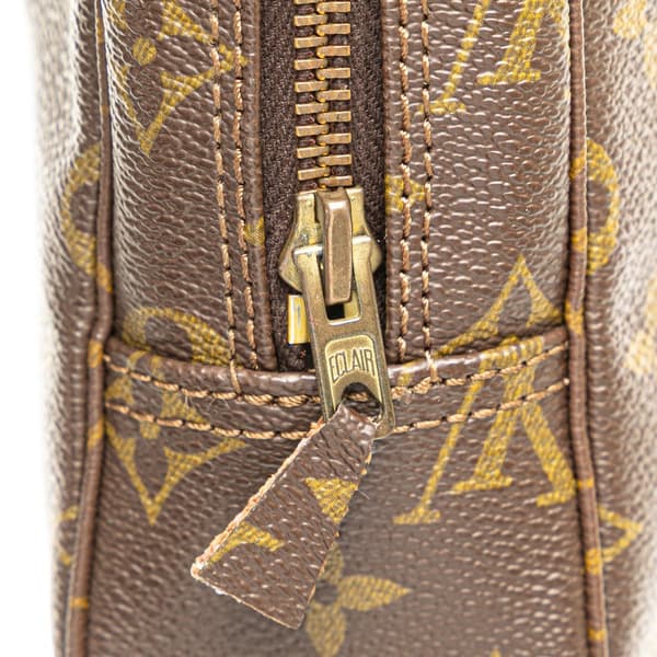 Pre-owned Louis Vuitton Monogram Trousse Toilette 23 Brown