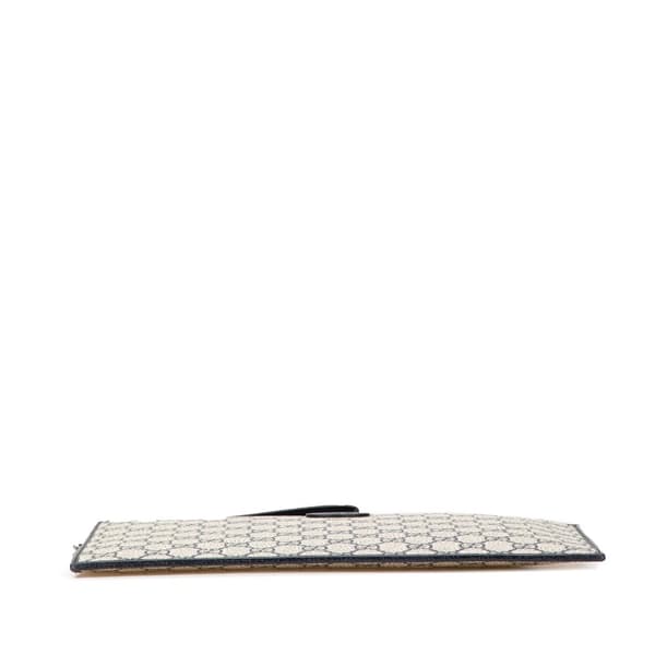 Pre-owned Gucci GG Supreme Interlocking G Clutch Brown