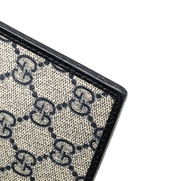 Pre-owned Gucci GG Supreme Interlocking G Clutch Brown